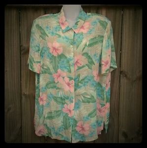 Koret Francisca Vintage 80s Floral Hawaiian Pinup